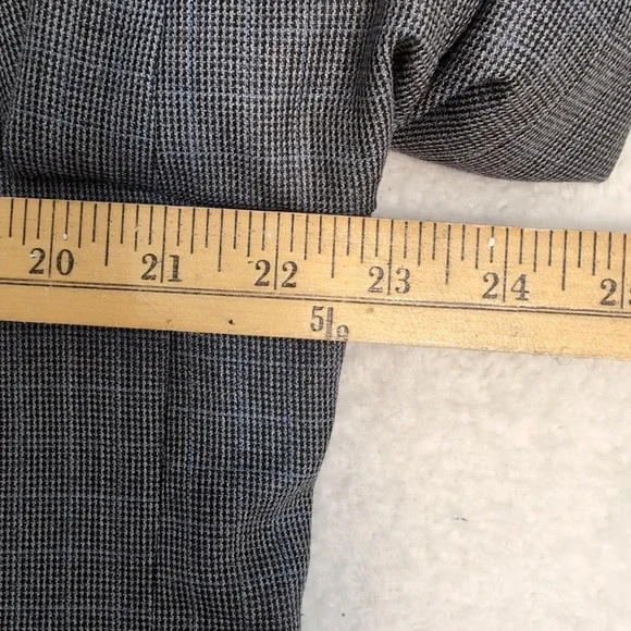Ralph Ralph Lauren Silk Wool Blazer Men 44 Plaid Blue 2 Button Sport Coat 1 Vent